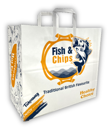 Fish & Chips Carrier Bag