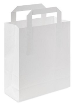 White carrier bag medium