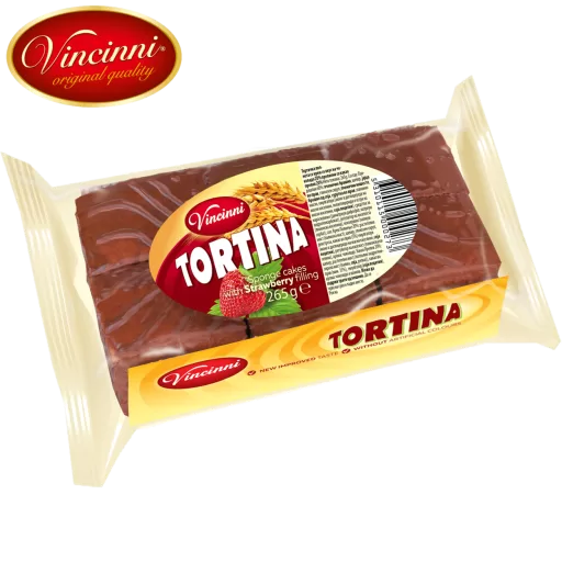 TORTINA CAKE BAR 265G STRAWBERRY X 12