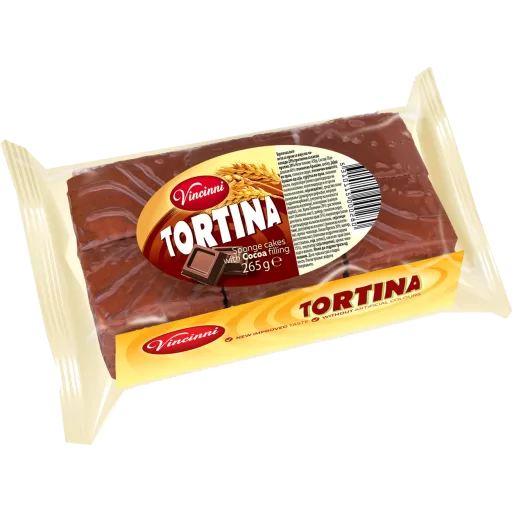 TORTINA CAKE BAR 265G CHOCOLATE X 12