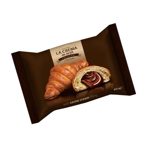 LA CREMA FILLED CROISSANTS CHOC 65G X 24