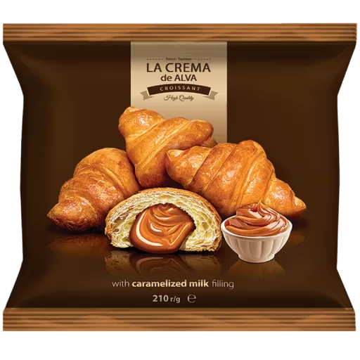 LA CREMA FILLED CROISSANTS CARAMEL 210G X 10